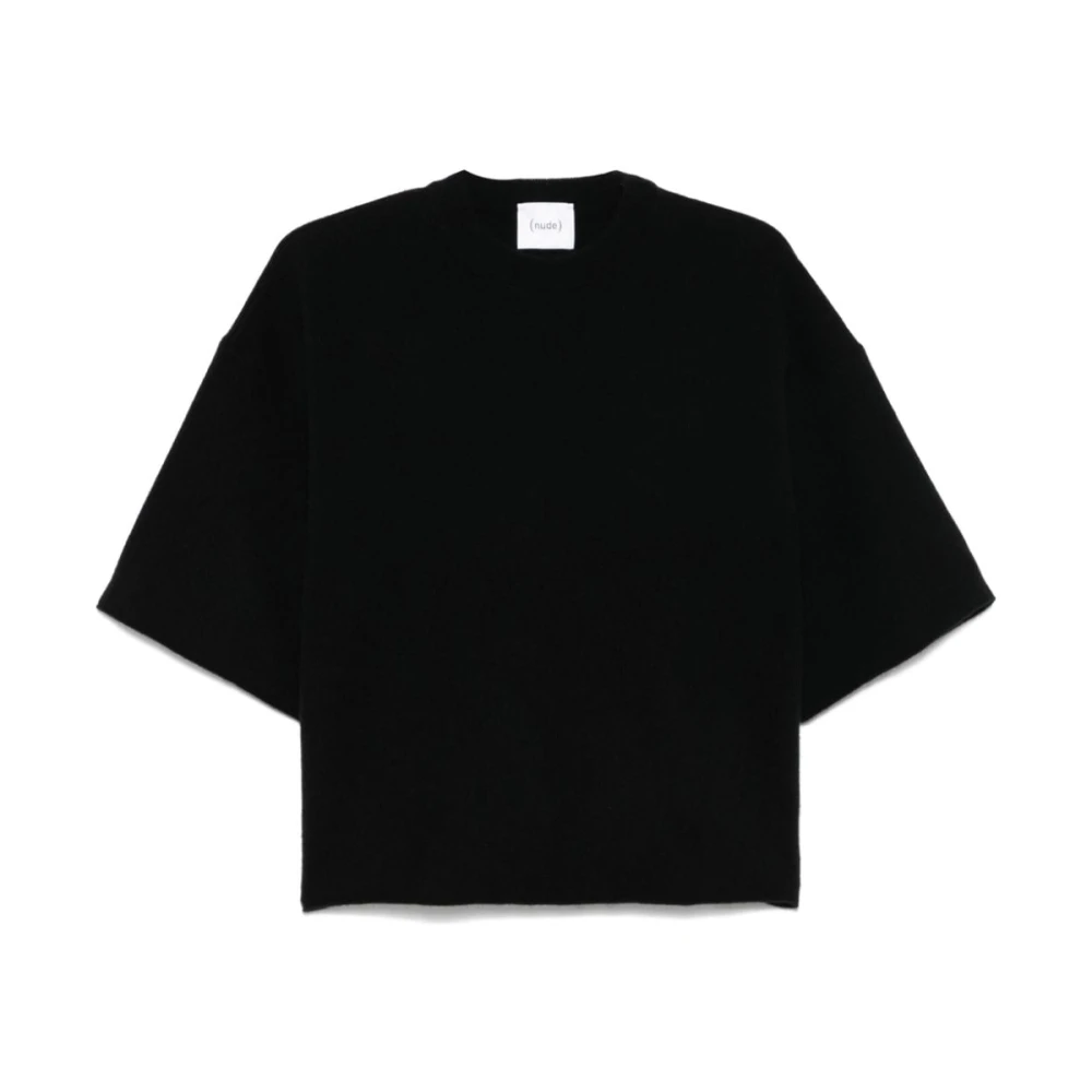 Nude Zwarte Gebreide Trui Black Dames