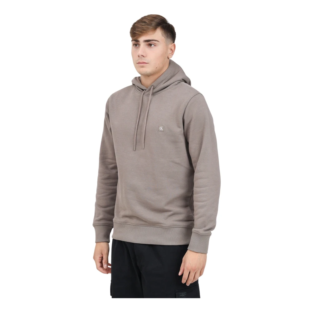 Calvin Klein Jeans Bruine Hoodie Heren Casual Logo Brown Heren