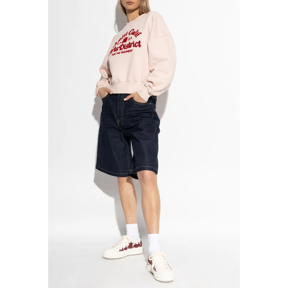 Amiri Sweatshirt met geborduurd patroon Pink Dames