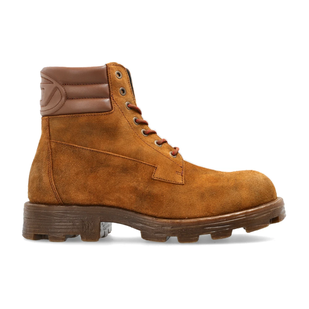 Diesel Uomo Marrone Scarpe, 44 Eu, New,