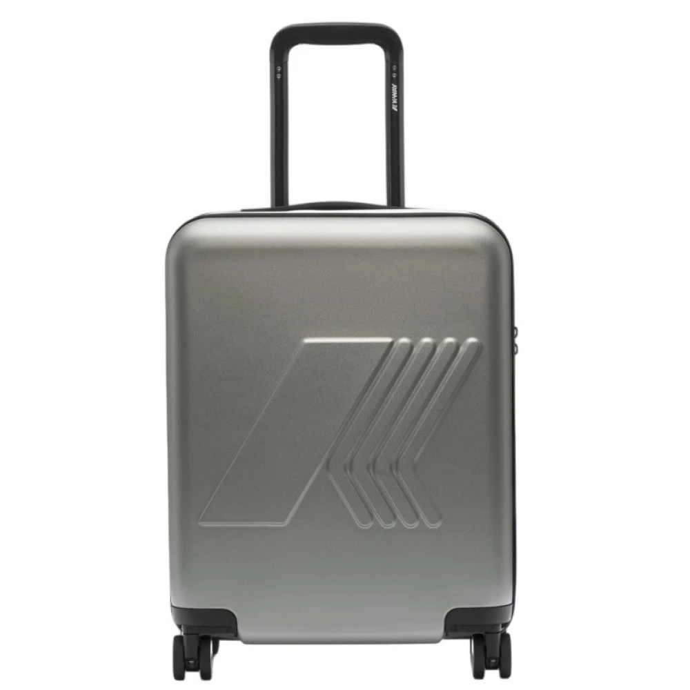 K-Way Men's Green Eudoxie Logo Hardside Carry-On - Cabin Bags - One Size - Suitcases