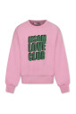 sweatshirt-en-coton-polaire-rose-avec-logo-vert