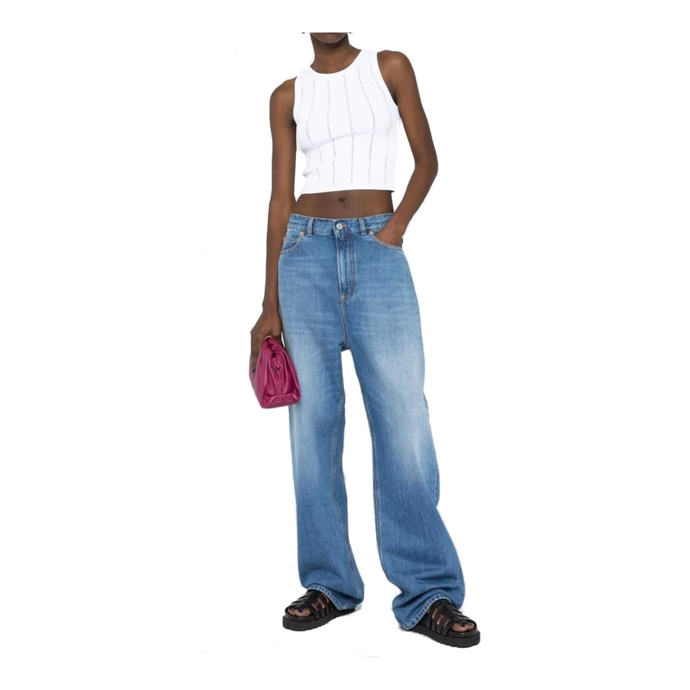 Valentino Archief Patch Jeans Blue Dames