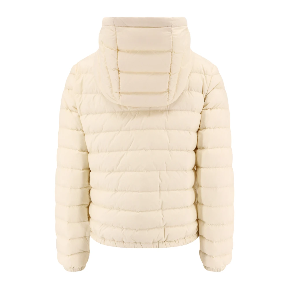 Moncler Hoodie met iconische patch Beige Dames