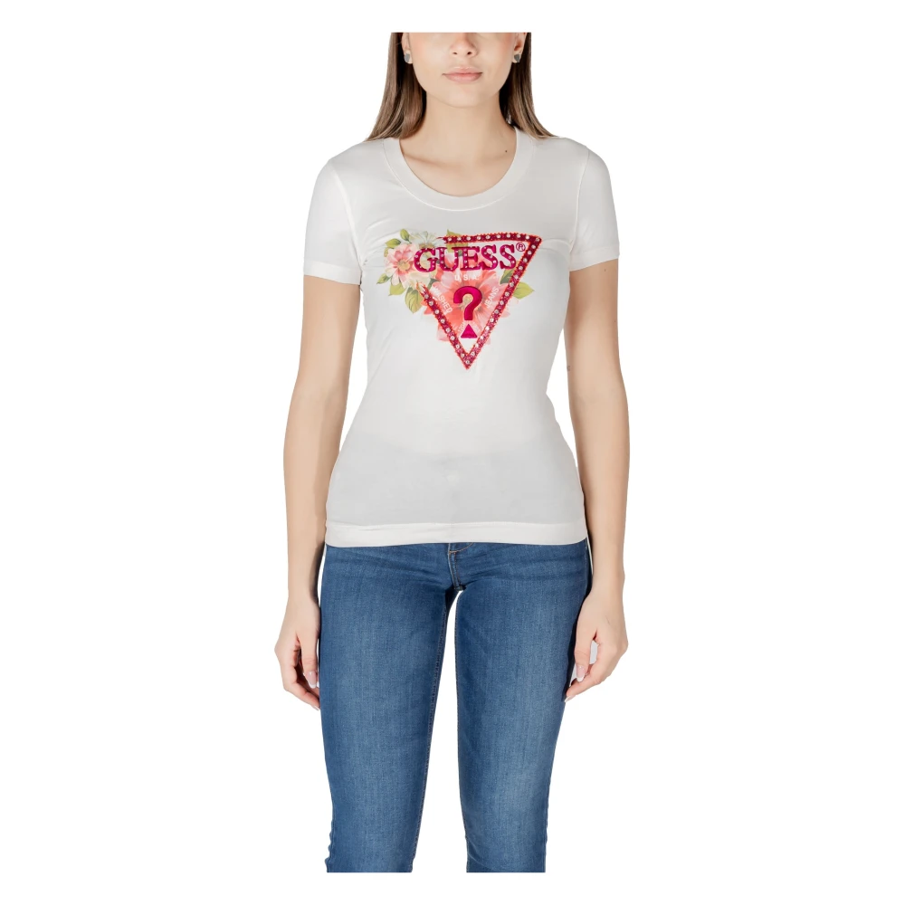 Guess - Tops > T-Shirts - White - Guess - Modalova
