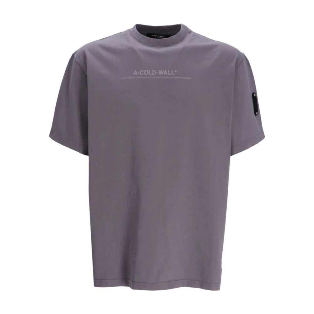 A-Cold-Wall Streetwear Discourse Logo Print T-Shirt Gray Heren