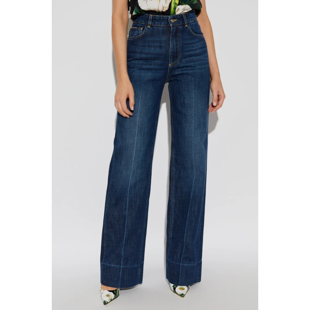 Dolce & Gabbana Jeans met uitlopende pijpen Blue Dames