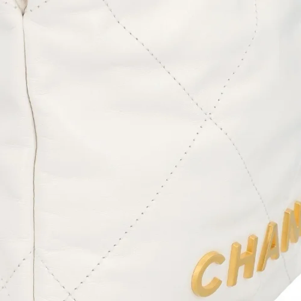 Chanel Vintage Pre-owned Leather chanel-bags White Dames