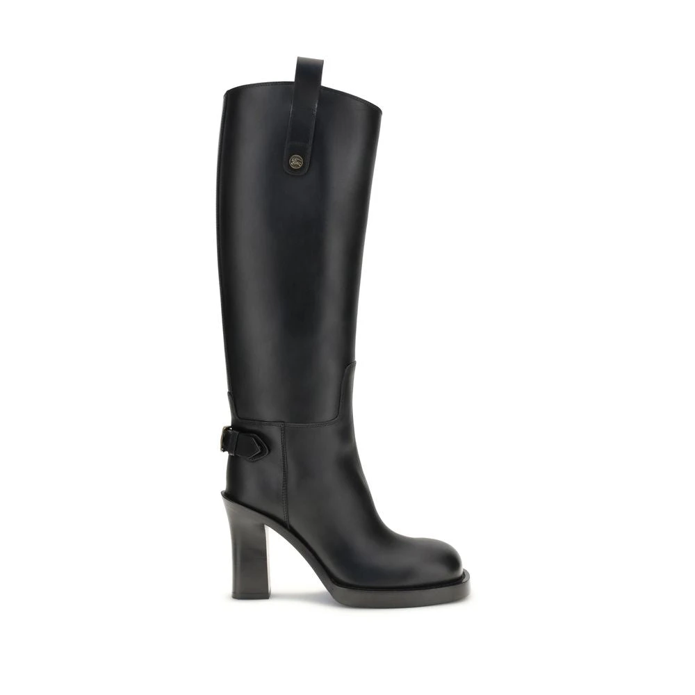Burberry Femme Noir - Shoes > Boots > Heeled Boots