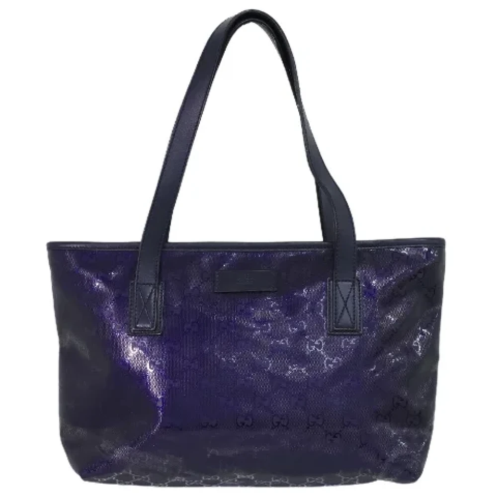 Gucci Vintage Pre-owned Canvas handbags Purple Dames