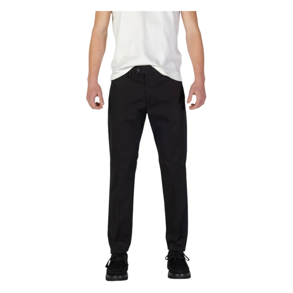 Antony Morato Zwarte broek met rits en knoop Black Heren