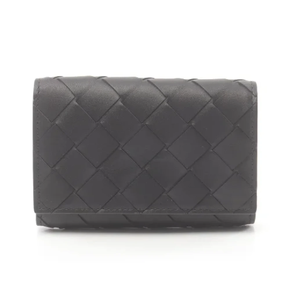 Bottega Veneta Vintage Pre-owned Leather wallets Black Heren