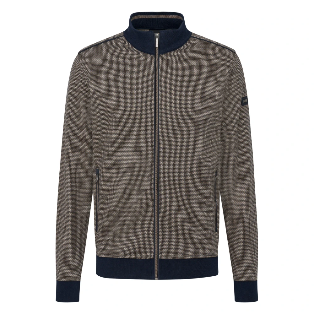 Bugatti Men's Gray Taupe Jackets Stylish Model