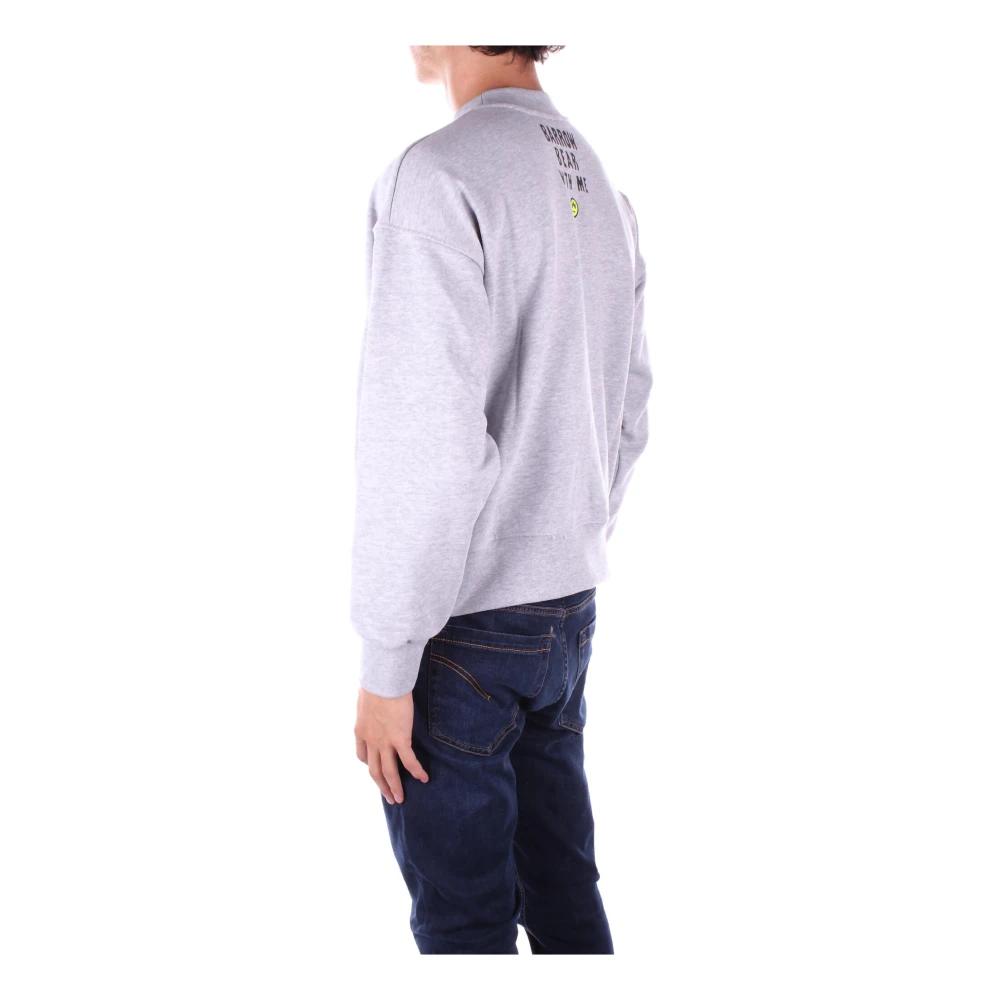 Barrow Grijze Logo Front Sweater Gray Heren