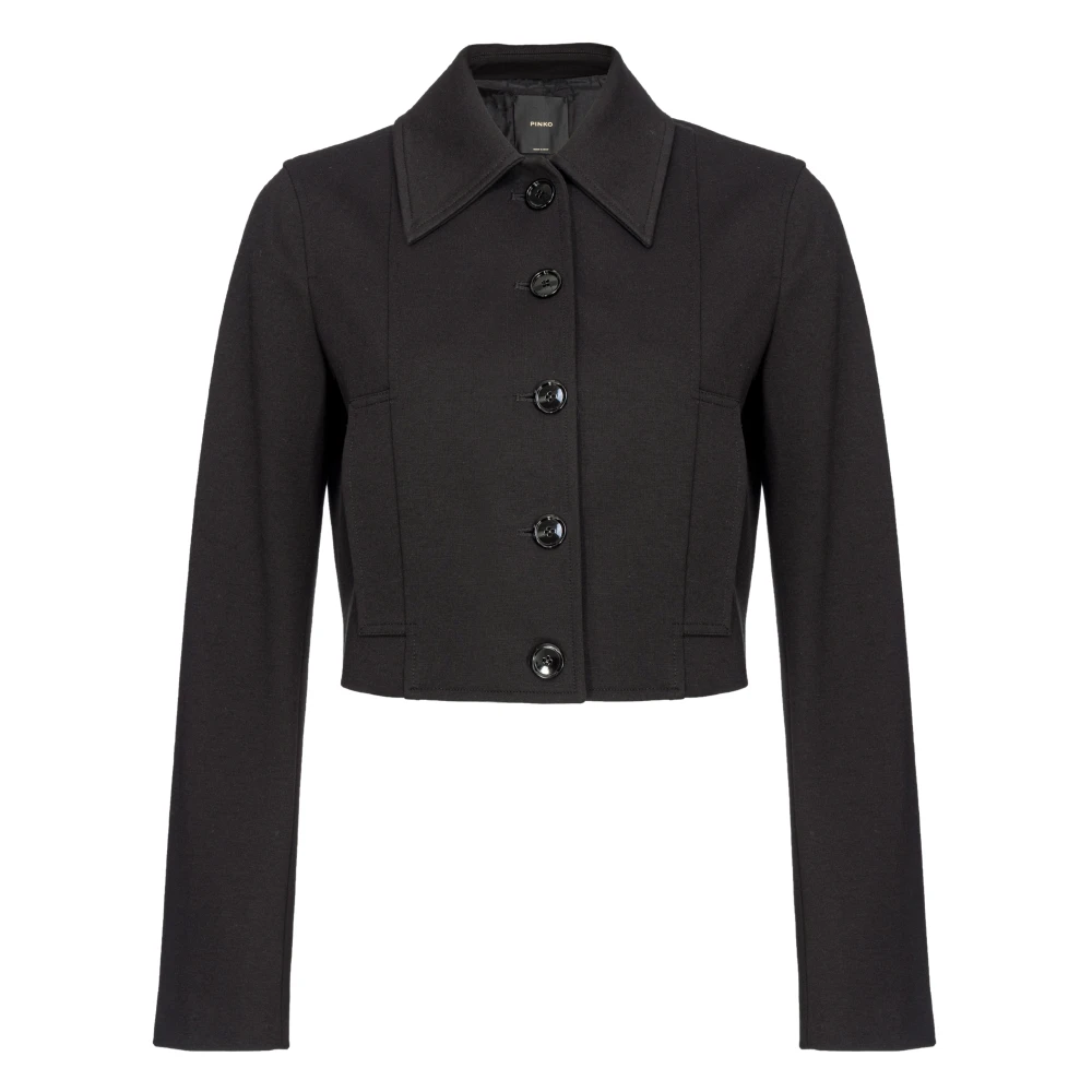 pinko Zwarte Jassen voor Vrouwen Black Dames