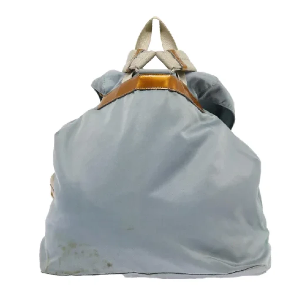 Prada Vintage Pre-owned Fabric backpacks Blue Dames