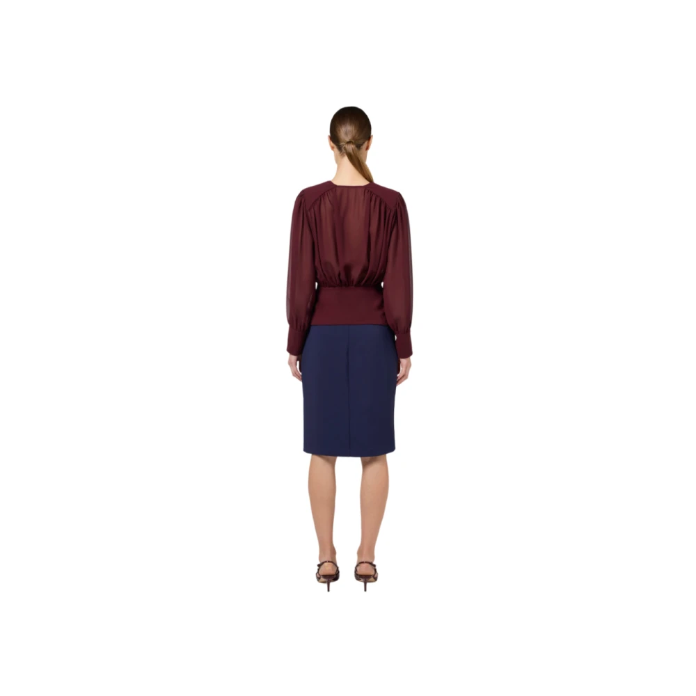 Elisabetta Franchi Chic Blouse Red Dames