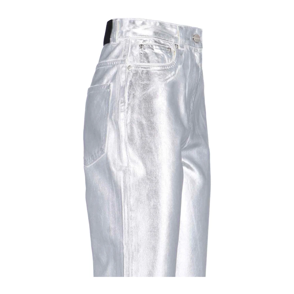 Salvatore Ferragamo Zilveren broek voor heren White Dames