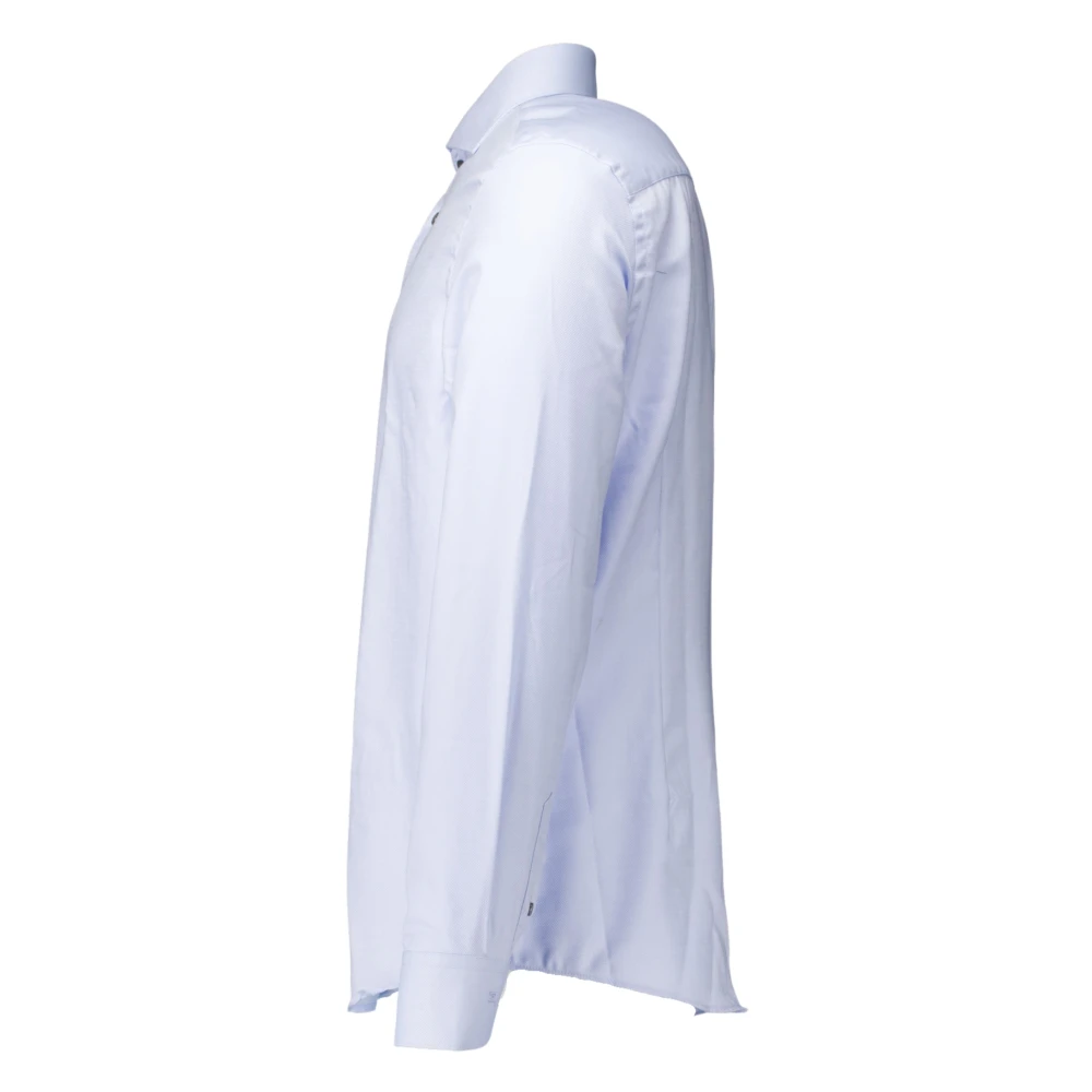 John Miller Lichtblauw Overhemd Lange Mouw Blue Heren