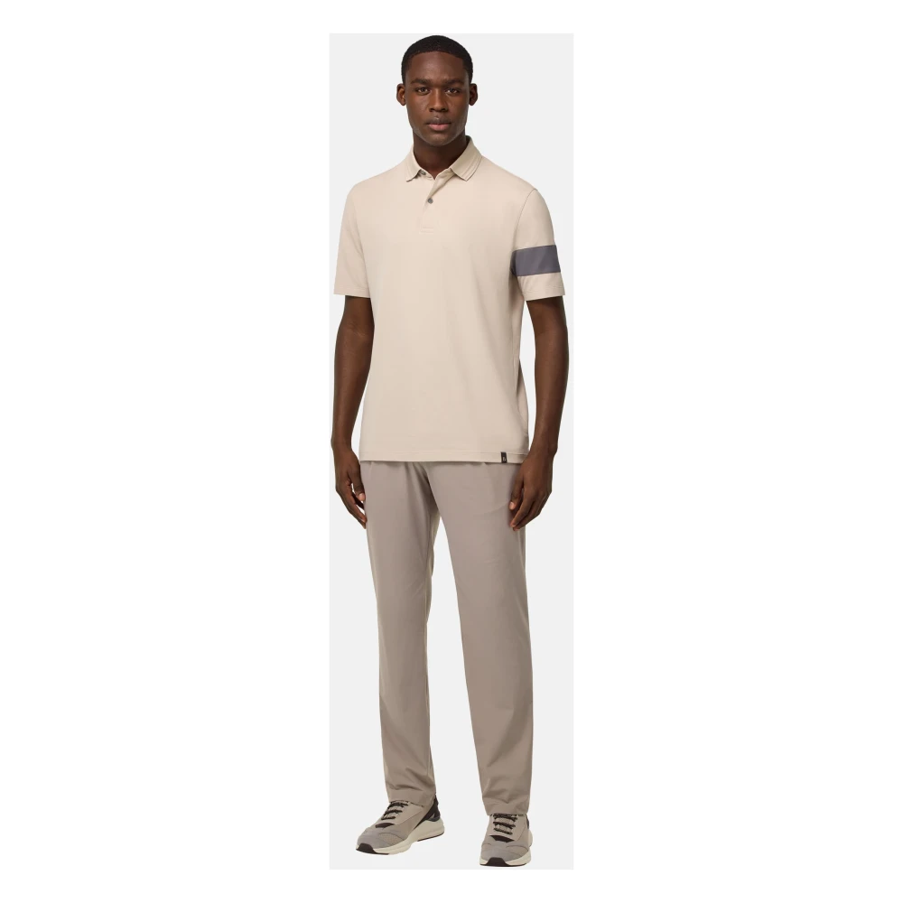 Boggi Milano B-Tech Stretch Nylon Broek Beige Heren