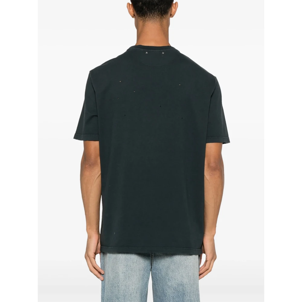 Golden Goose T-shirts en polo`s met Cosmic Sunrise Gradient Print Black Heren