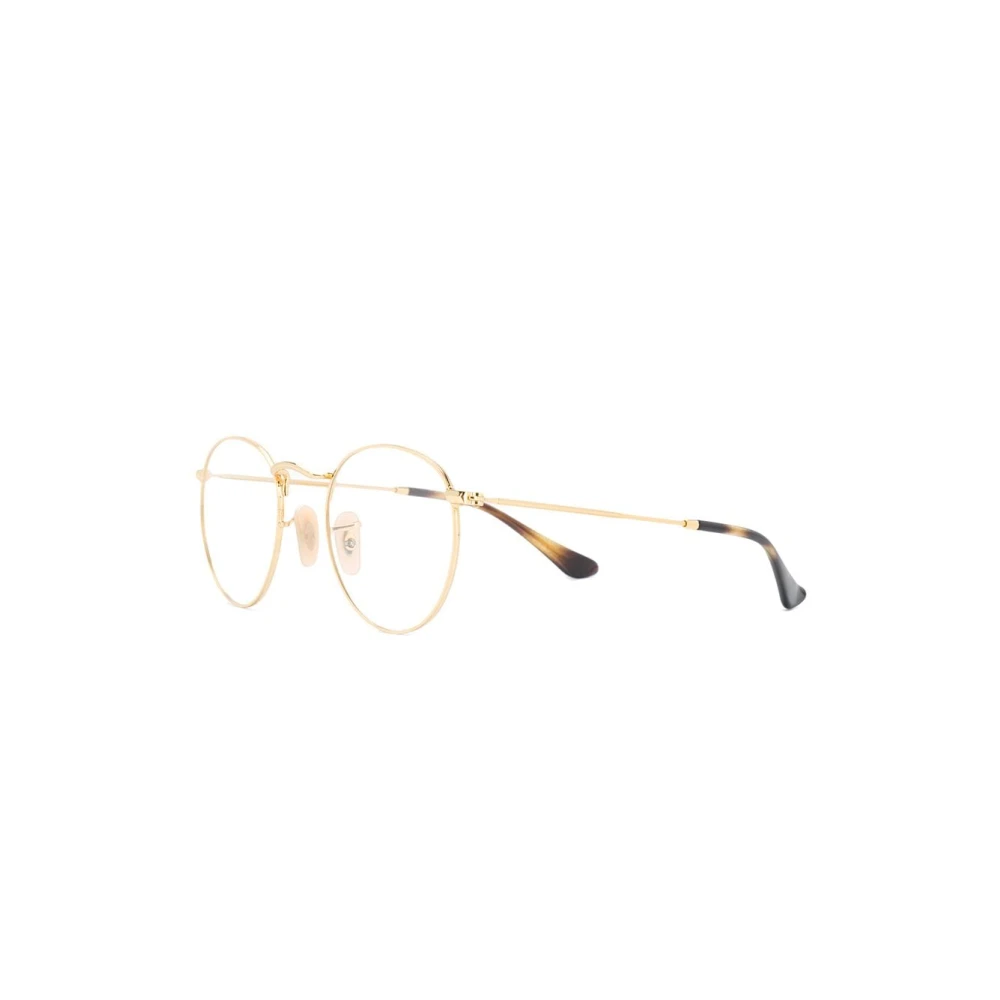 Ray-Ban , Glasses, Unisex, Yellow, 47 Mm, Round Metal Optical Frame