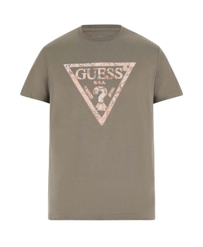 t-shirt-en-coton-vert-col-rond