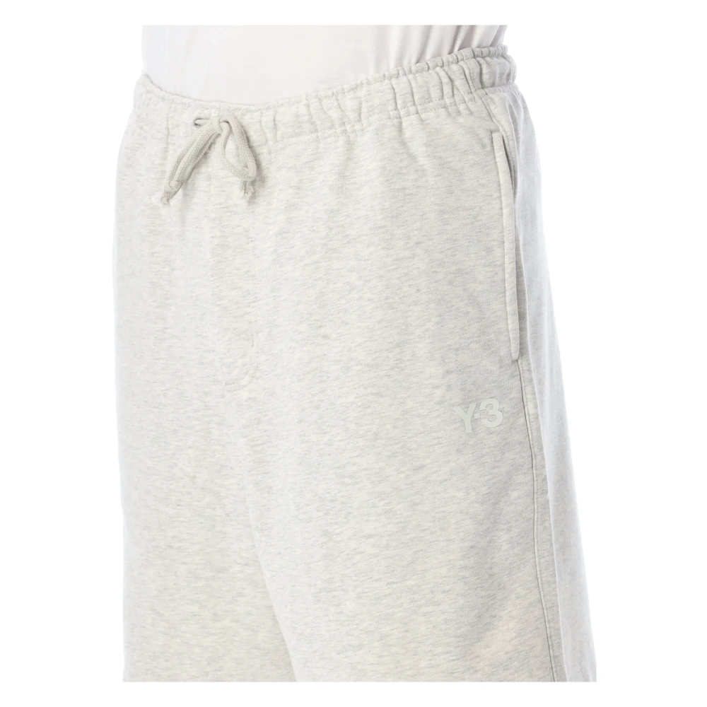 Y-3 Grijze Heather French Terry Shorts Gray Heren