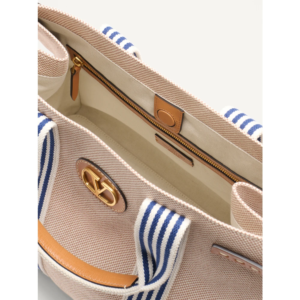 Valentino Garavani Witte tassen met VLogo handtekeningdetail Beige Heren