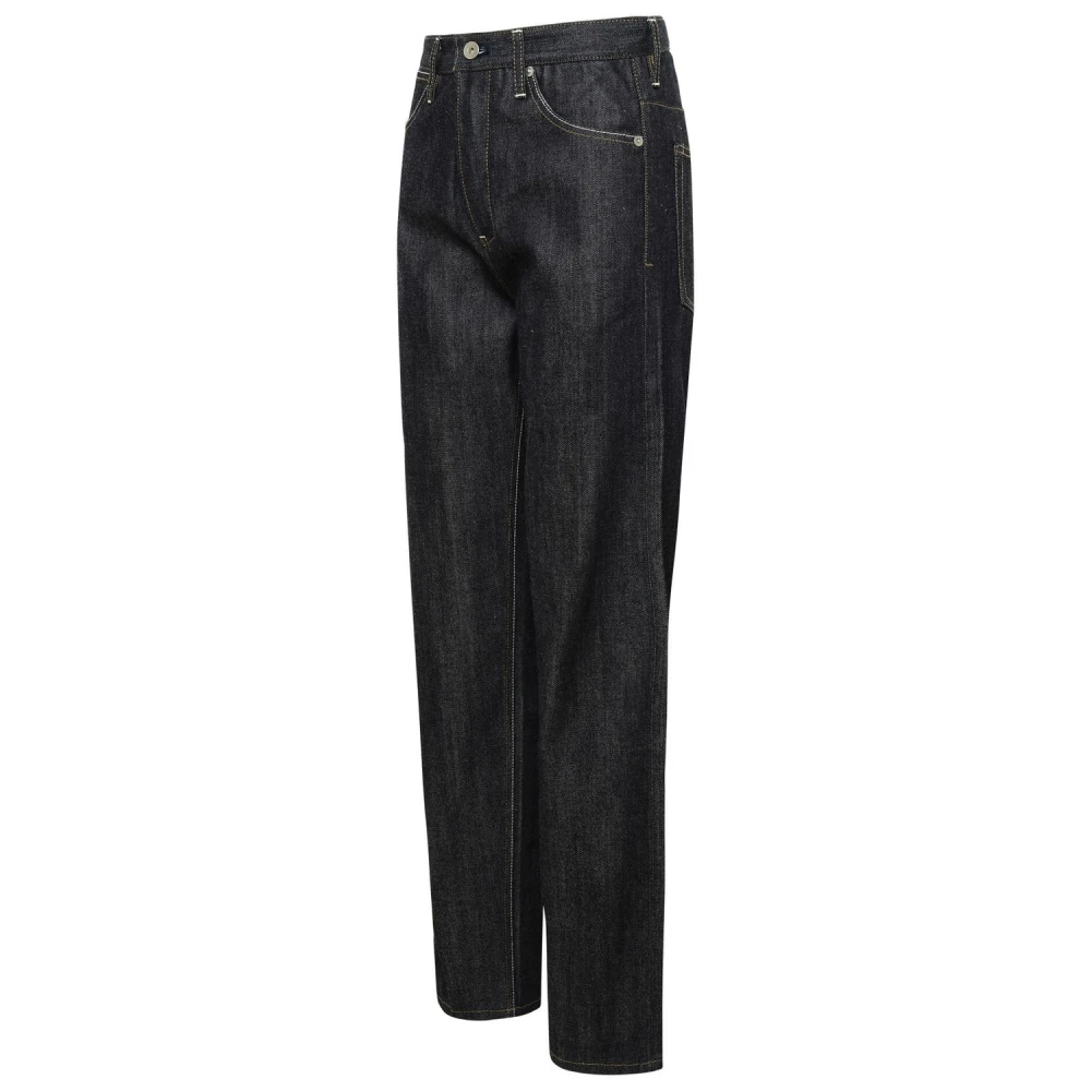 Jil Sander Zwarte katoenen jeans Black Dames