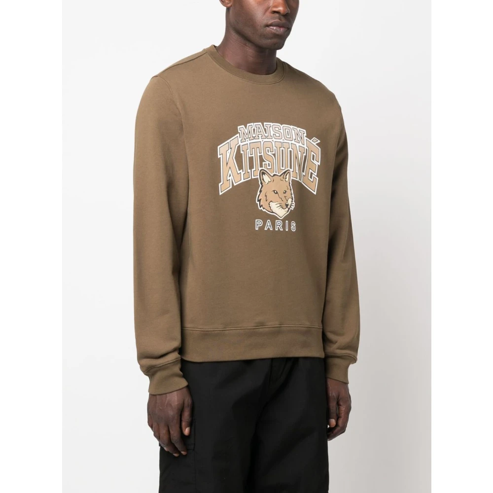 Maison Kitsuné Sweatshirts Hoodies Beige Heren