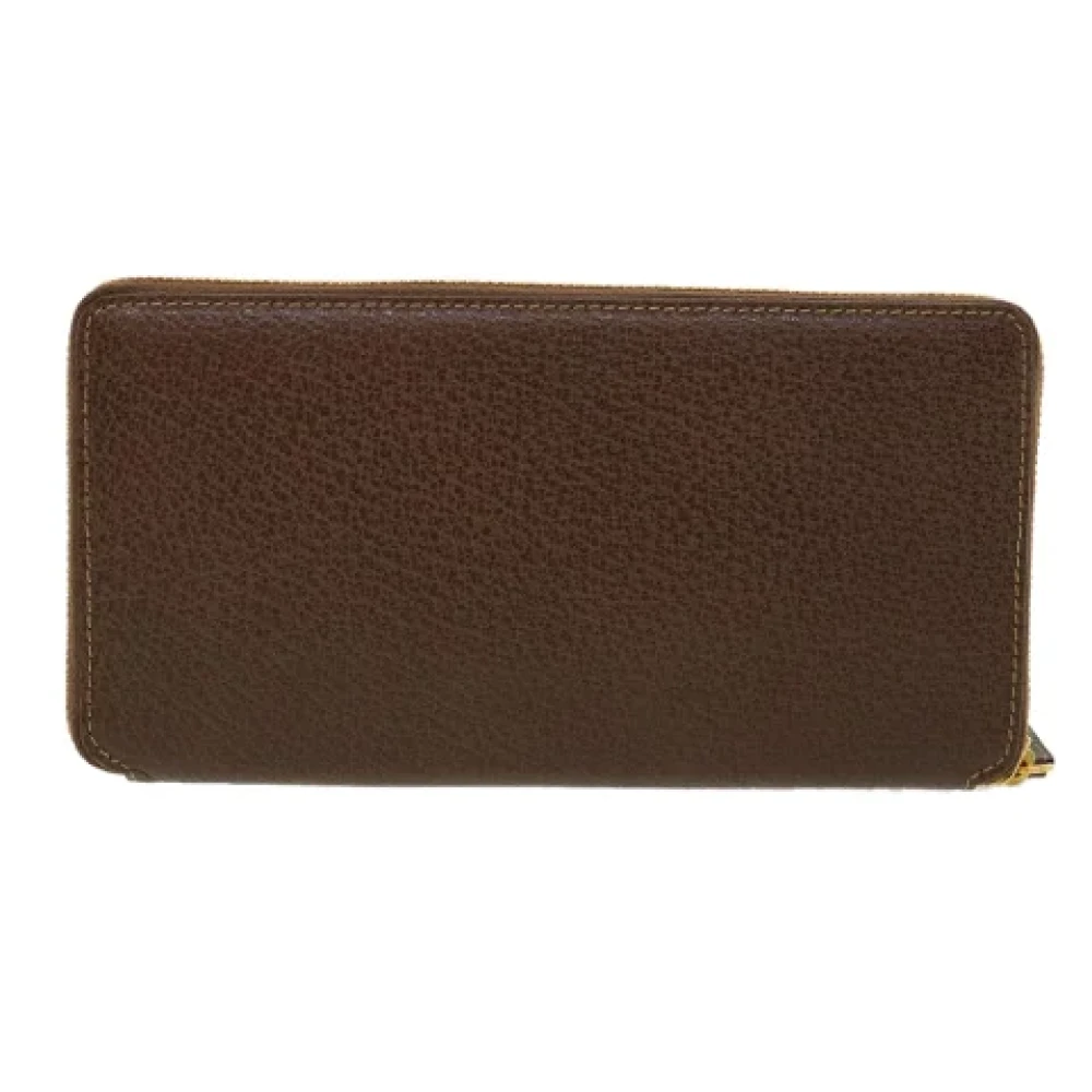Gucci Vintage Pre-owned Leather wallets Brown Dames