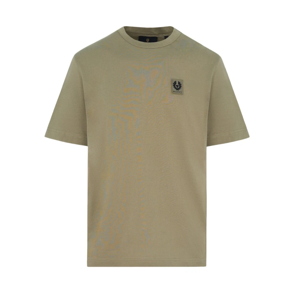 Belstaff Men's Green T-Shirts, S, Patch Logo T-Shirt