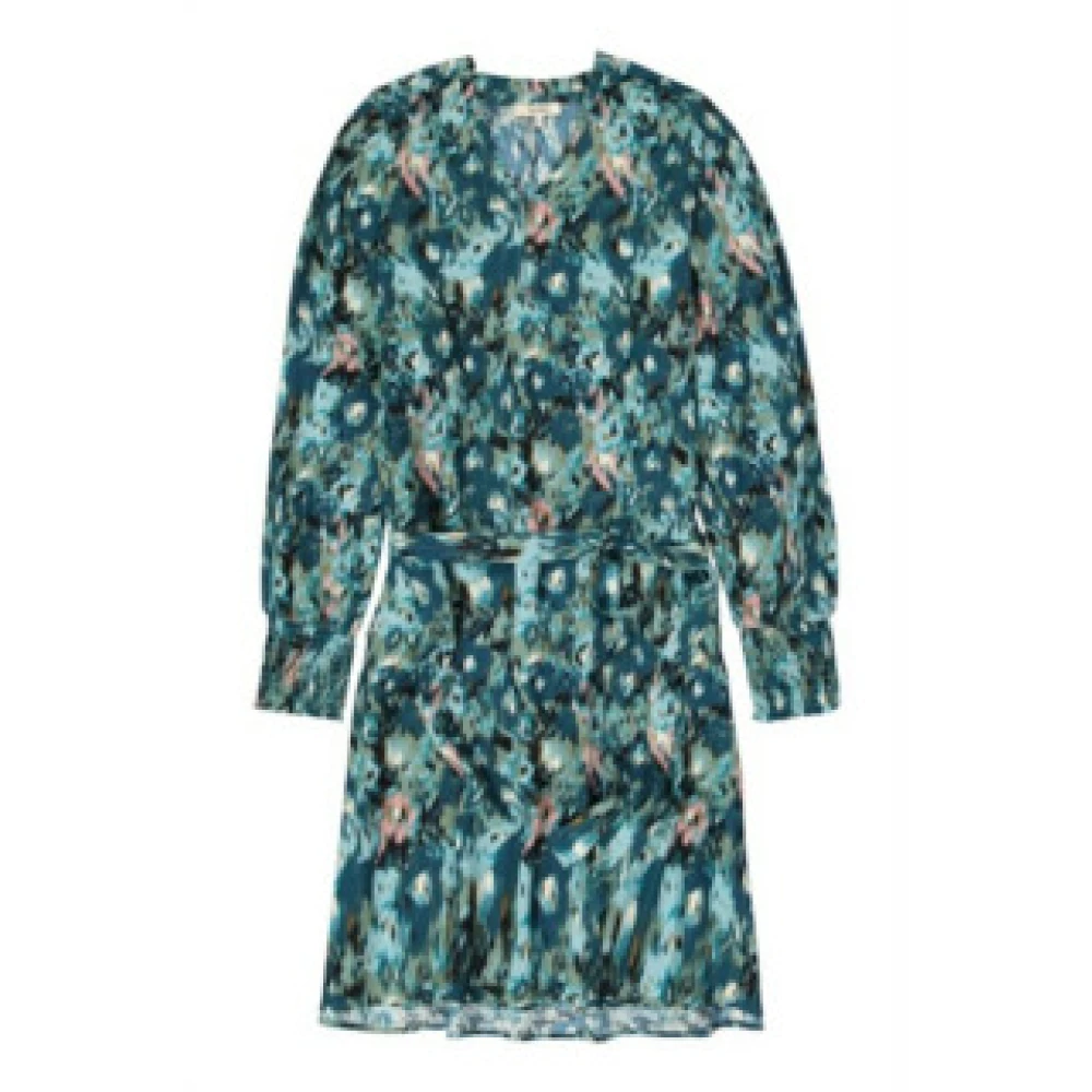 Garcia Elegante Jurk met Lange Mouwen Blue Dames