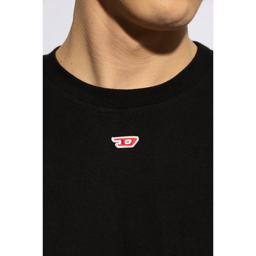 Diesel T-Boxt-D T-shirt met logo Black Heren