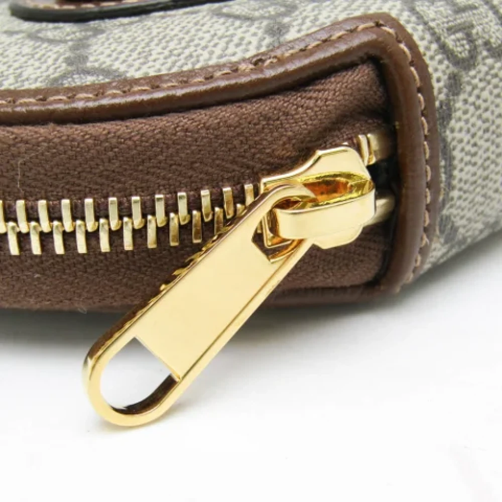 Gucci Vintage Pre-owned Canvas wallets Brown Dames