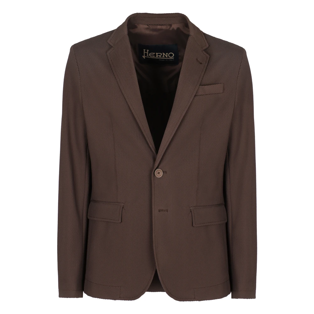 Herno - Jackets > Blazers - Brown - Herno - Modalova