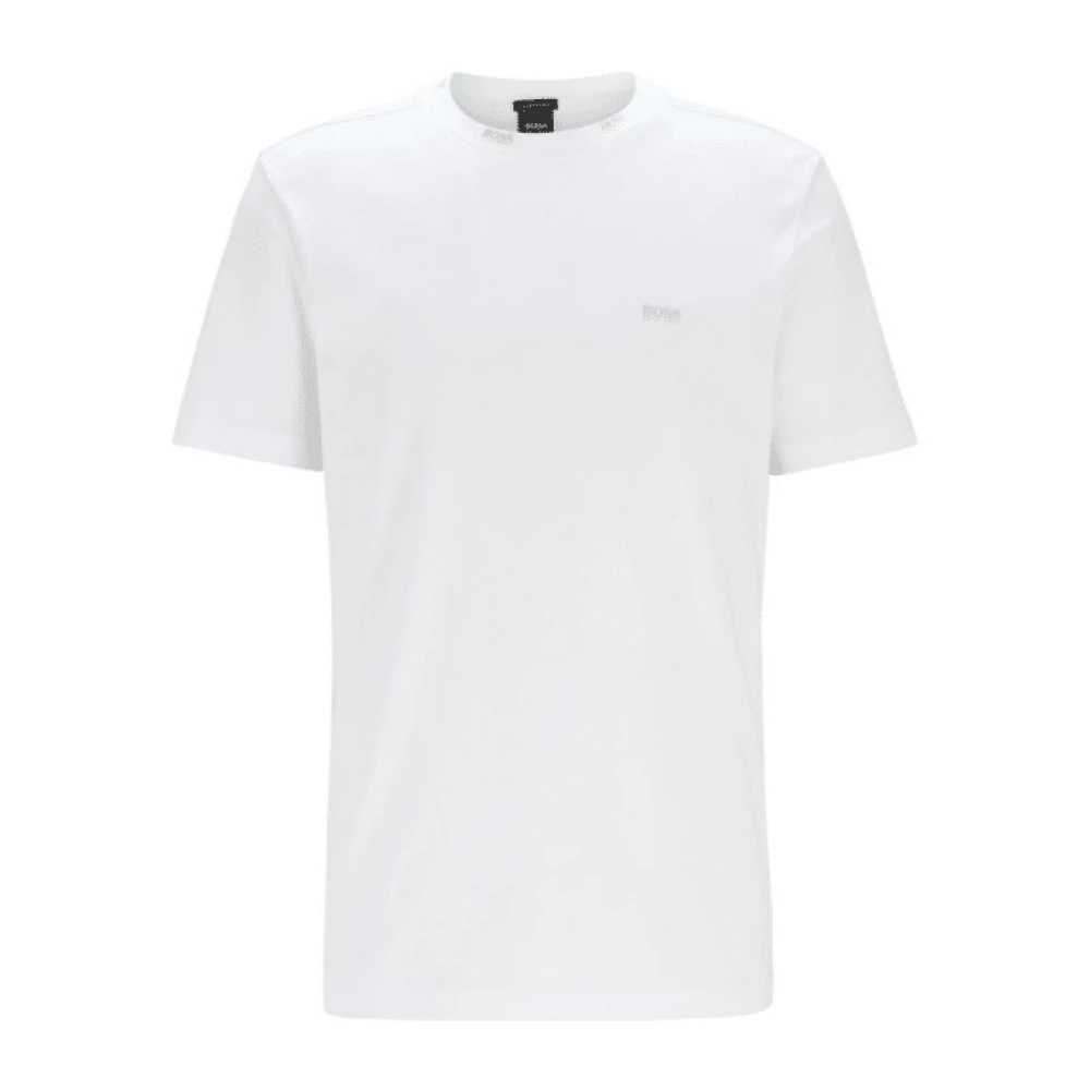 Hugo Boss Guld Logo T-shirt för Män White, Herr