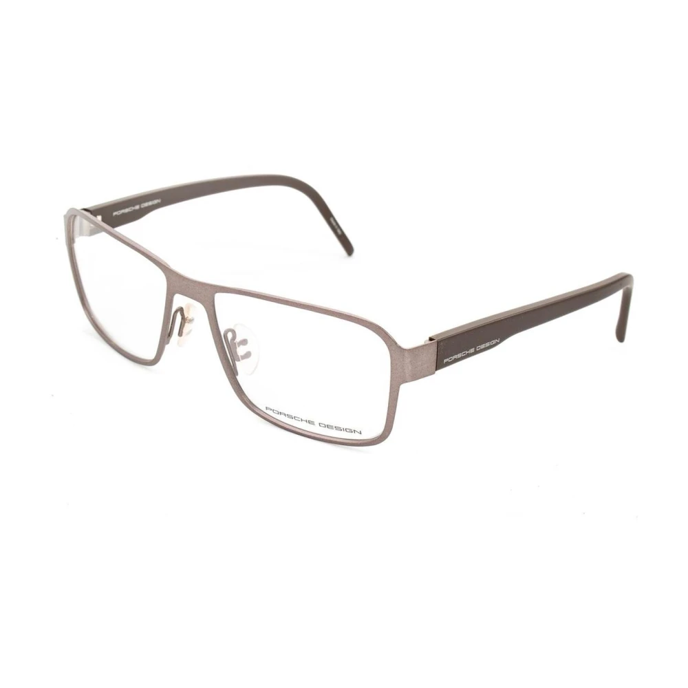 Porsche Design Men's Brown Luxury Metal Frame Glasses