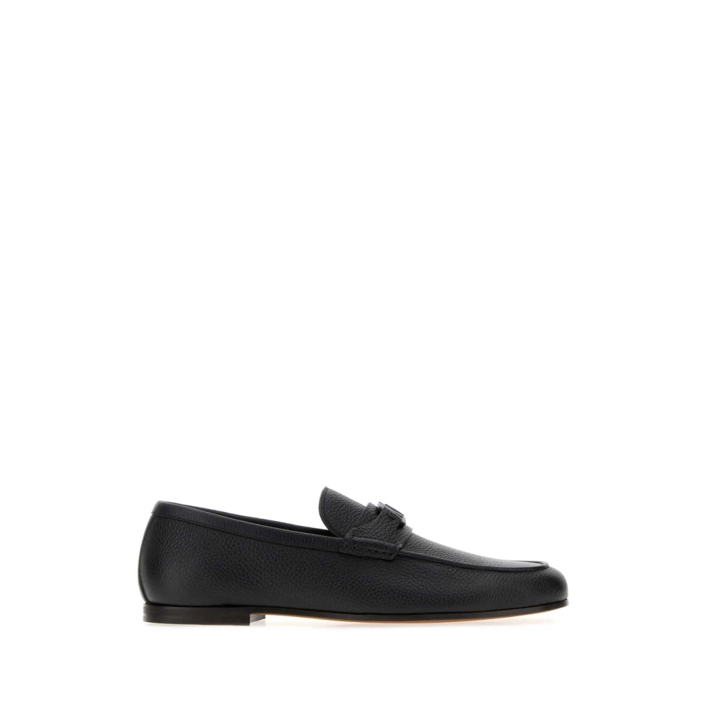 Valentino Garavani Black Loafers, Male, 6 Uk, Vlogo Signature Loafer