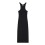 robe-noire-en-maille-avec-logo-brode