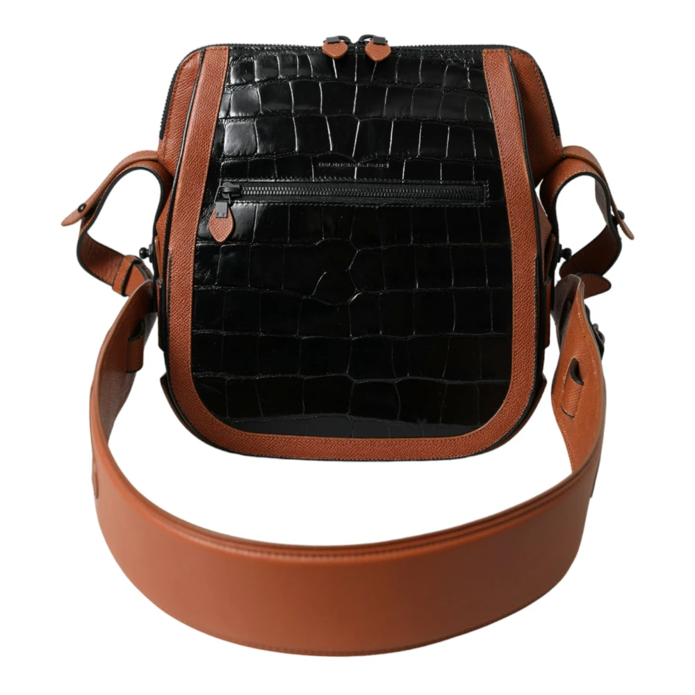 Balenciaga Elegante Krokodil Crossbody Tas Black Dames