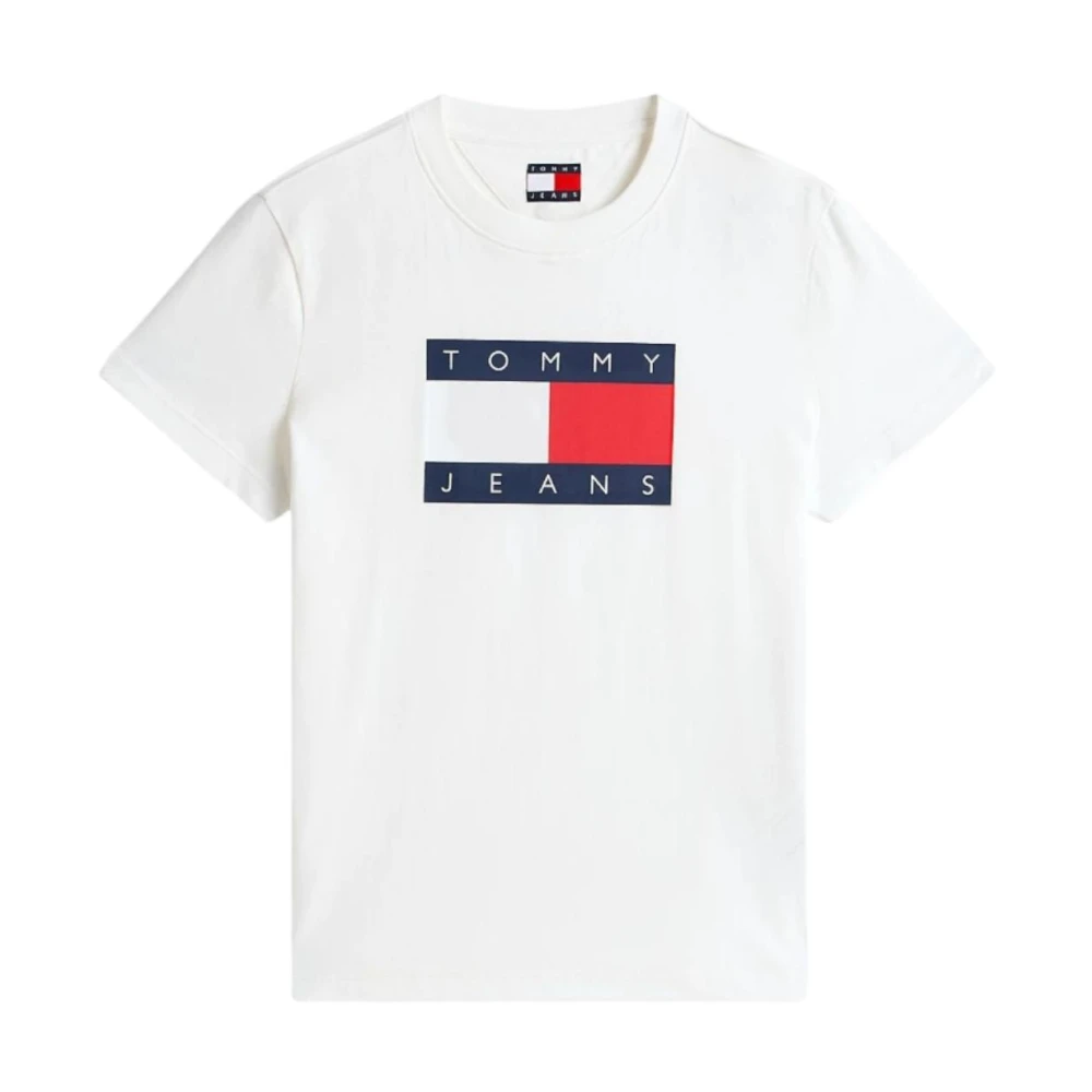 Tommy Hilfiger Women's White Reg Flag T-Shirt