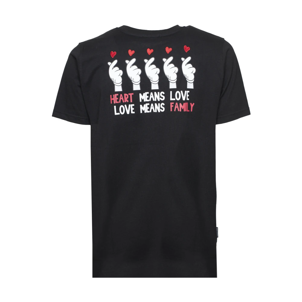 Family First B-Hugs Katoenen T-shirt met Bugs Bunny Borduurwerk Black Heren