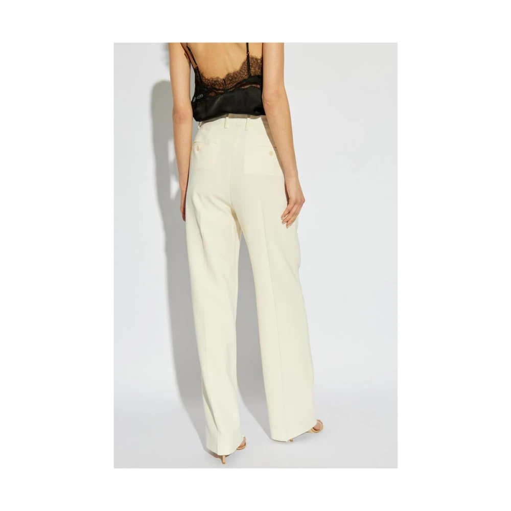 Theory Off-White Plooibroek Beige Dames