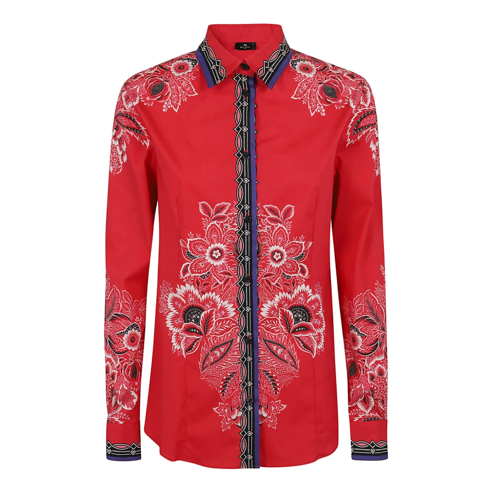 ETRO Casual Shirts Red Dames