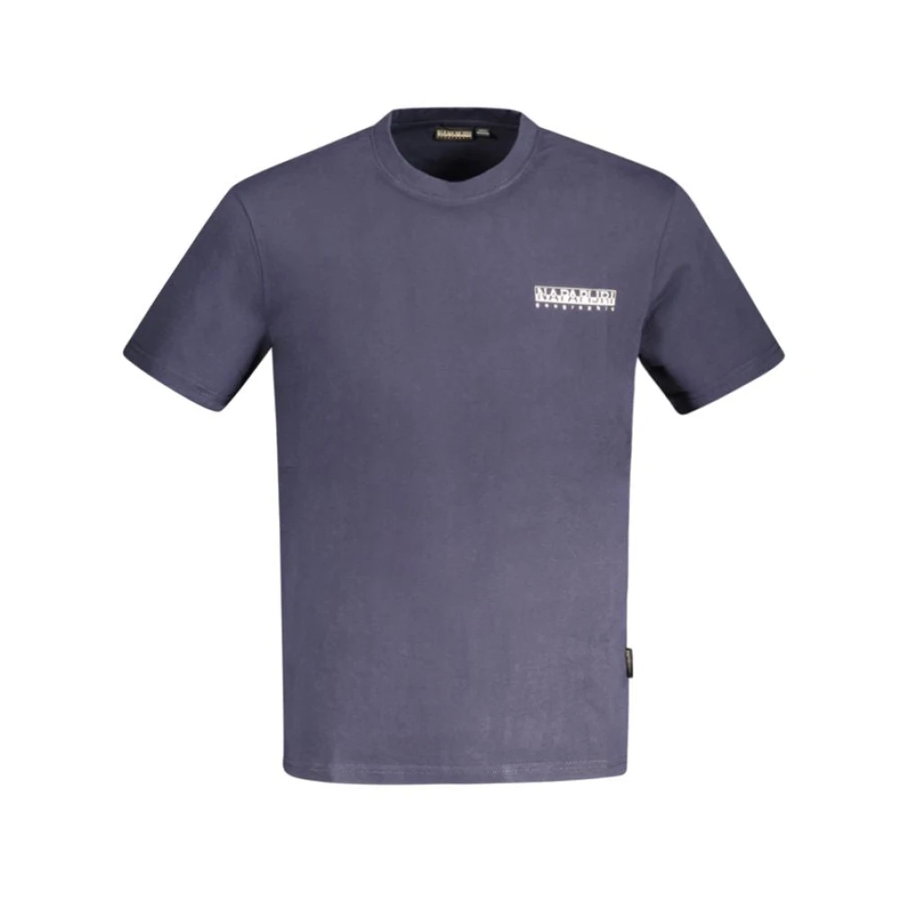 Napapijri Blauw Katoenen T-Shirt | Stijlvol Model Blue Heren