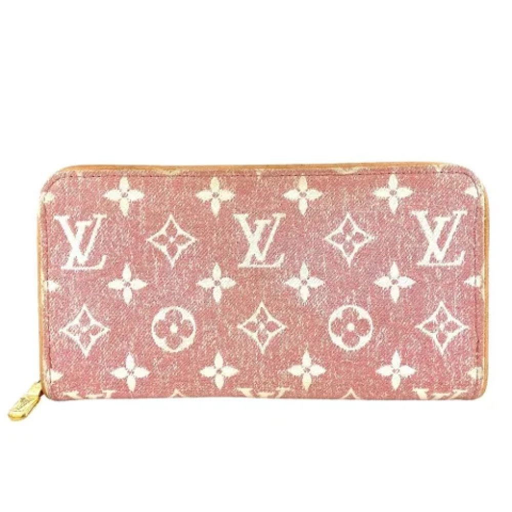 Louis Vuitton Vintage Pre-owned Denim wallets Pink Dames