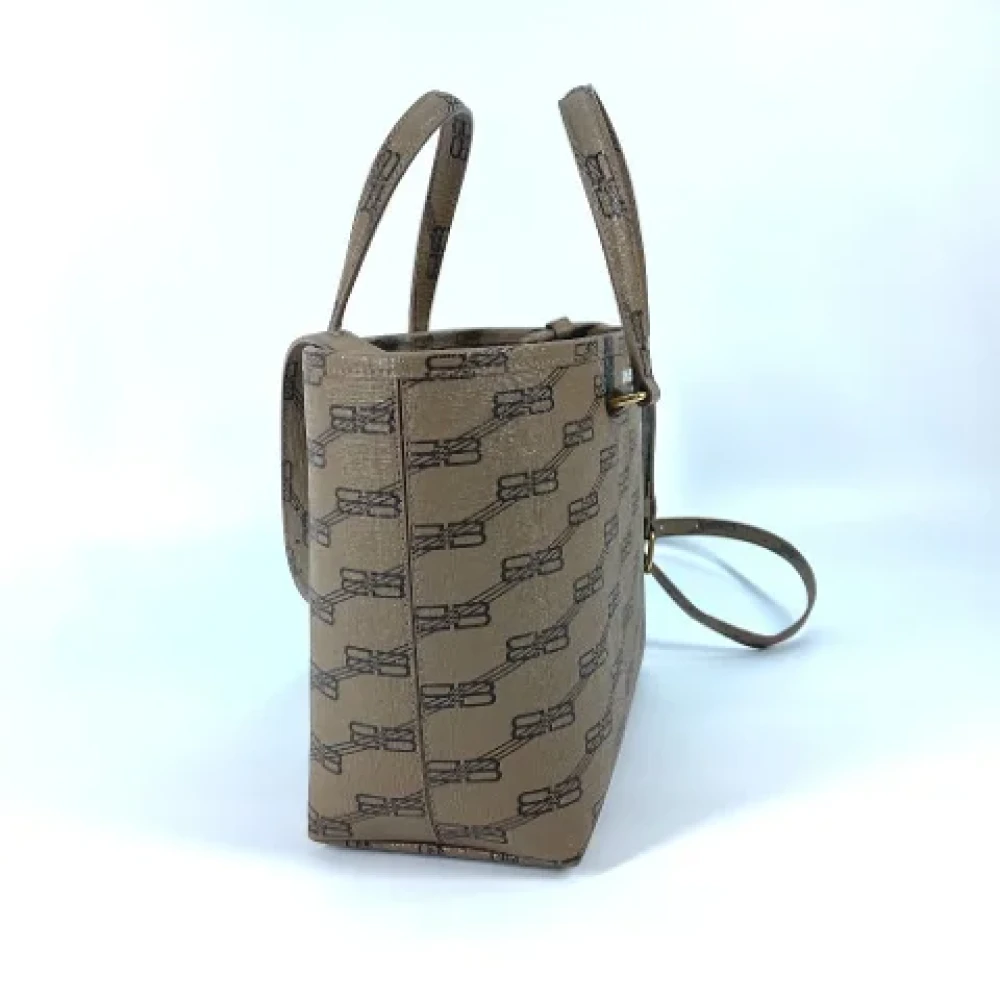 Balenciaga Vintage Pre-owned Leather balenciaga-bags Beige Dames