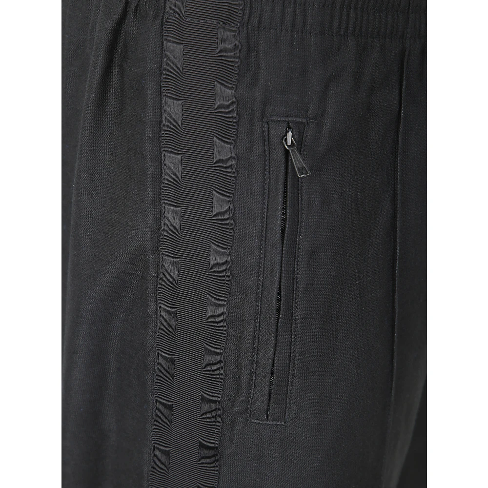 Our Legacy Zwarte trainingsbroek met satijnen band Black Heren